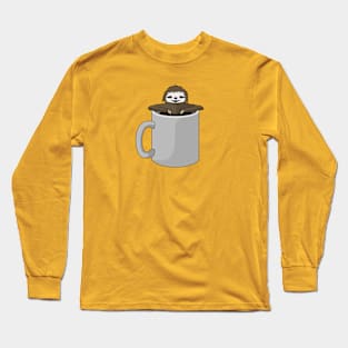 Sloth in a Mug Long Sleeve T-Shirt